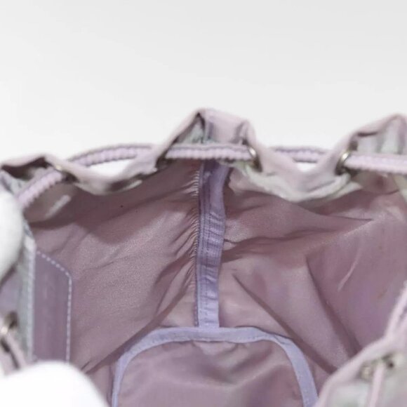 PRADA Pouch Nylon Purple Silver Auth 90239 - Picture 12 of 16